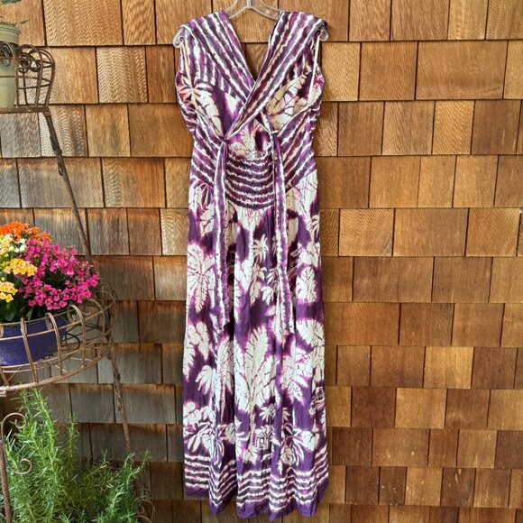 NWT FARM RIO Tropical Print Crossback V-Neck Halter Dress in Women's GG/US XL - Picture 5 of 15